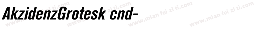 AkzidenzGrotesk cnd字体转换